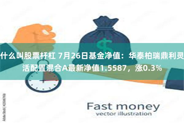 什么叫股票杆杠 7月26日基金净值：华泰柏瑞鼎利灵活配置混合A最新净值1.5587，涨0.3%