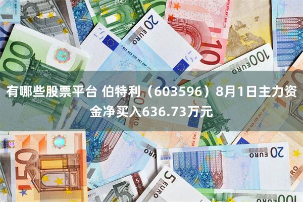 有哪些股票平台 伯特利（603596）8月1日主力资金净买入636.73万元