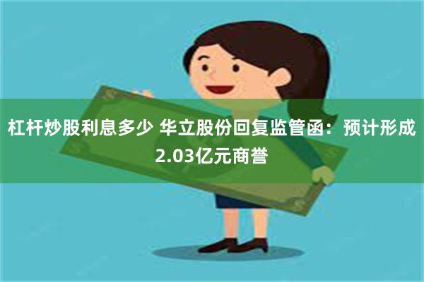 杠杆炒股利息多少 华立股份回复监管函：预计形成2.03亿元商誉