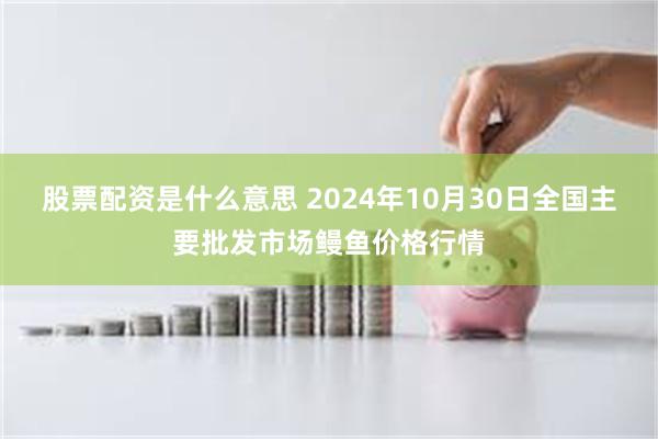 股票配资是什么意思 2024年10月30日全国主要批发市场鳗鱼价格行情