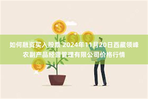 如何融资买入股票 2024年11月20日西藏领峰农副产品经营管理有限公司价格行情